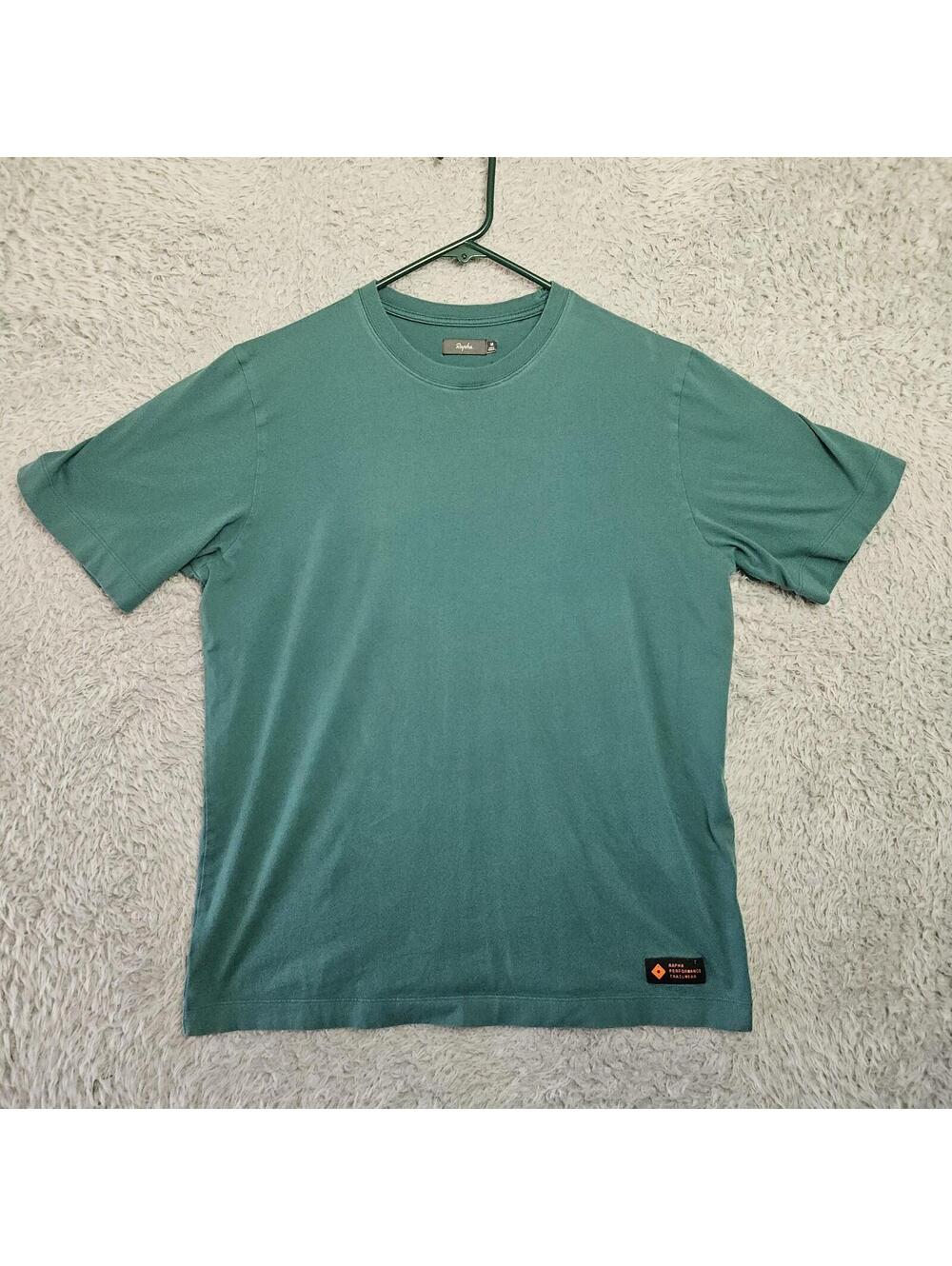 RAPHA Performance Trailwear T Shirt Men Medium Green Cotton Blend Comfort Tee